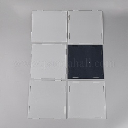 Caja de presentación de acrílico cuadrada personalizada, para exhibición de juguetes modelo, Claro, 18.5x17.5x0.25 cm