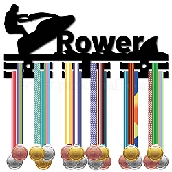 Акриловый держатель медали, вешалка для медалей, рамка держателя медали, со стопорными штифтами, спортивный, 130x290x10 мм, отверстие : 8 мм