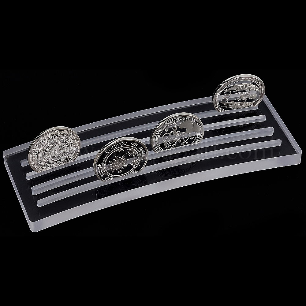 Shop GLOBLELAND Acrylic Coins Holder Challenge Coins Display Shelves