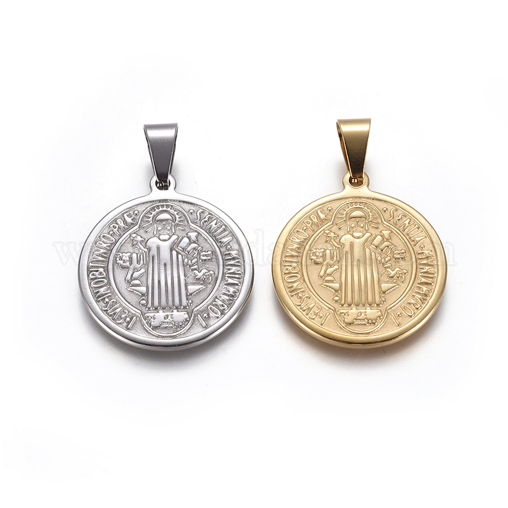 Pendentif Acier Inoxydable Jaune Pvd O11 Mm 597085 main image 1