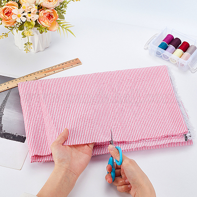 1шт полиэстеровая полосатая ткань&nbsp;DIY-GA0008-30A-1