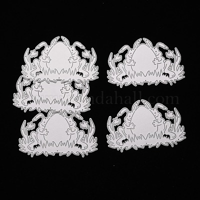 Трафареты для штампов из углеродистой стали с пасхальным яйцом и кроликом DIY-A008-12-1