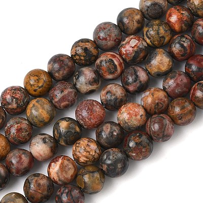 Натуральные леопардовые шкурки из яшмы&nbsp;G-J358-05-6mm-1