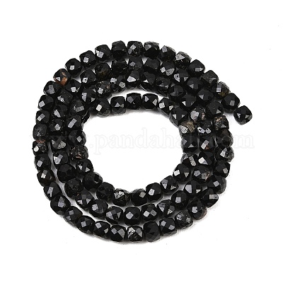 Натуральный черный турмалин бисер нитей&nbsp;G-P612-B01-01-1