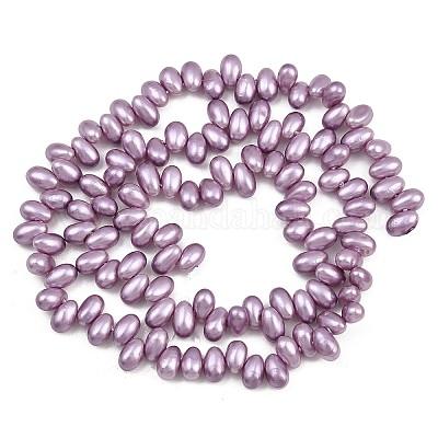Galvanisierte Muschelperlenstränge&nbsp;BSHE-B009-A01-5x8mm-03-1
