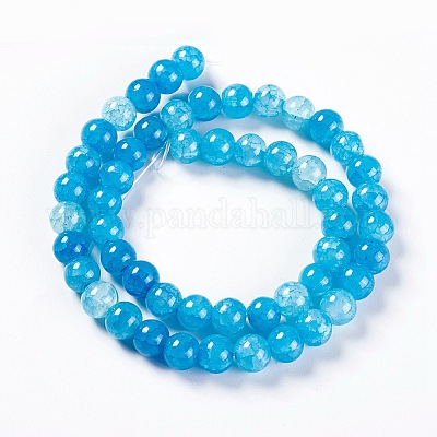 Стеклянные бусины кракле&nbsp;LS-CCG-L002-B-17-1