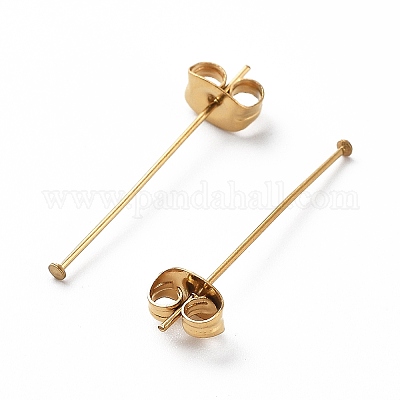 Wholesale Ion Plating(IP) 304 Stainless Steel Tie Hat Lapel Pin Backs 
