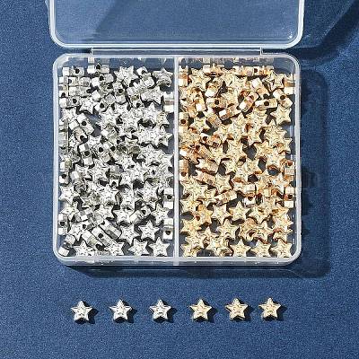 250шт 2 цвета пластиковые бусины ccb&nbsp;CCB-FS0001-10-1