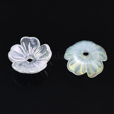 5-лепестковые акриловые колпачки для бусин с гальванопокрытием&nbsp;LS-X-PACR-T014-05-1