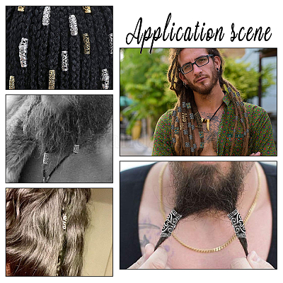 Манжеты из сплава для волос с покрытием&nbsp;OHAR-PH0001-20-1