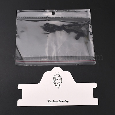 Бумажные карты дисплея ожерелья CDIS-WH0006-06A-01-1