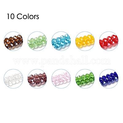 Chapelets de perles en verre électroplaqué&nbsp;EGLA-X0007-01C-4mm-1
