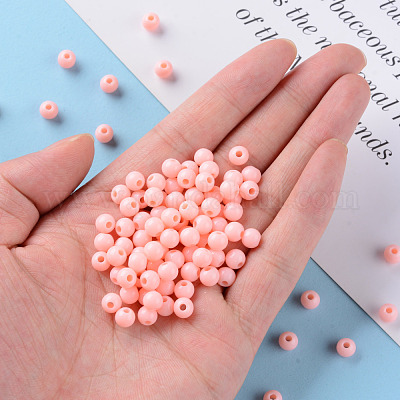 Непрозрачные акриловые бусины MACR-S370-C6mm-A12-1