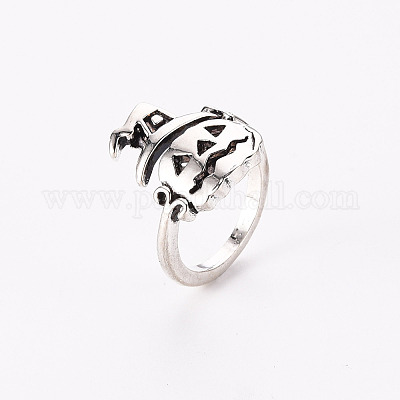 Кольца перста сплава RJEW-N036-005-RS-1