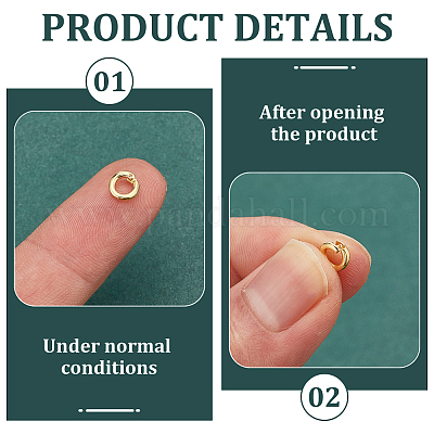 10 шт. 925 соединительных кольца из стерлингового серебра с фиксатором&nbsp;STER-PH0002-90-1