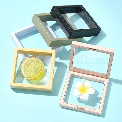 5 шт. квадратная прозрачная полиэтиленовая тонкая пленка подвесная коробка для ювелирных изделий&nbsp;CON-FS0001-19D-1