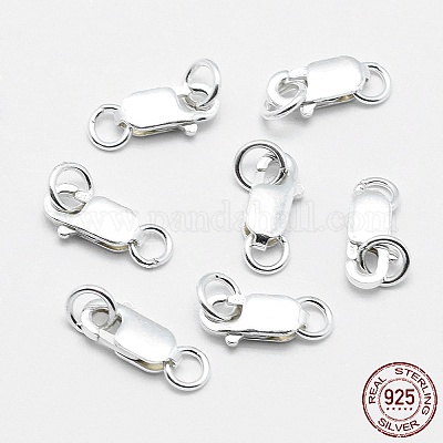 925 sterling silver magnetic Magnetic Clasps w/ Jump Ring & Lobster Claw