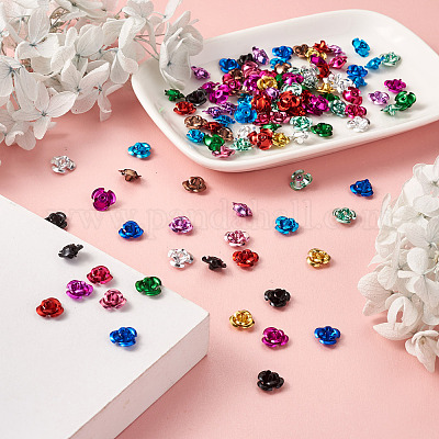 650 Stück Aluminium-Cabochons in 13 Farben&nbsp;MRMJ-FW0001-01B-1