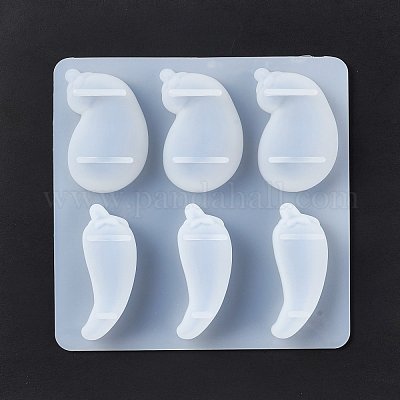 Wholesale Eggplant Shape DIY Food Grade Silicone Molds 