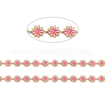 Звено цепи с эмалью из золотой латуни CHC-H103-06C-G-1