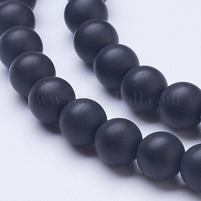 Матовые стеклянные бусины&nbsp;G-D855-03-8mm-1