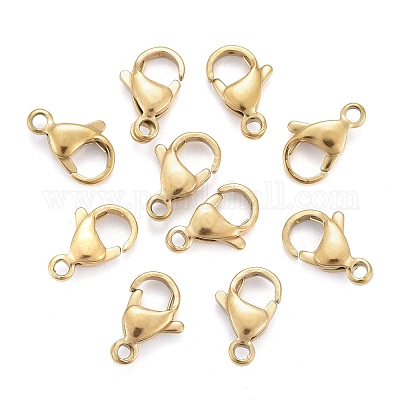 Wholesale Ion Plating(IP) 304 Stainless Steel Lobster Claw Clasps