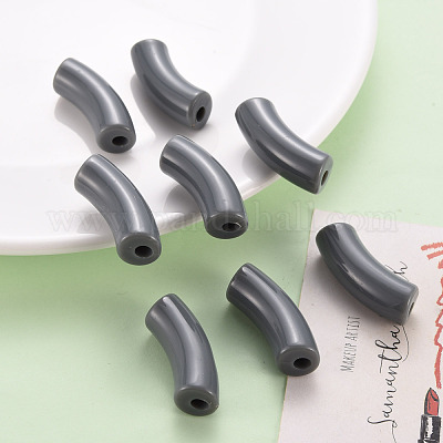 Непрозрачные акриловые бусины MACR-S372-001B-S037-1