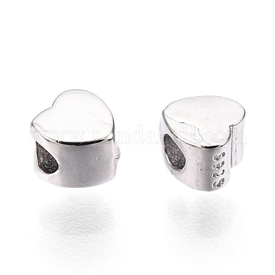 sterling Silver Crimp Cover Beads, S925 Beads For Jewelry Making