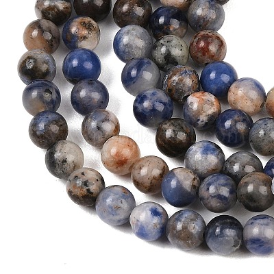 Природный содалит бисер нитей&nbsp;G-D481-12A-1