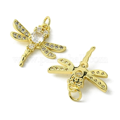 Кулоны из экологически чистой латуни с микропаве и кубическим цирконием KK-A204-10G-01-1