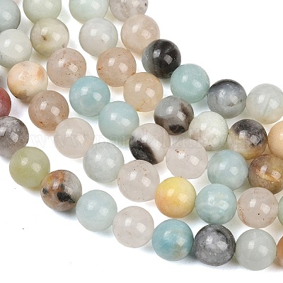 Натуральный цветок амазонитовые бусины пряди&nbsp;G-F415-8mm-1