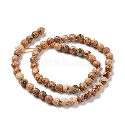 Естественного изображения яшмы бисер нитей G-E571-28A-1