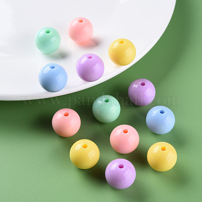 Непрозрачные акриловые бусины MACR-S370-C16mm-M1-1