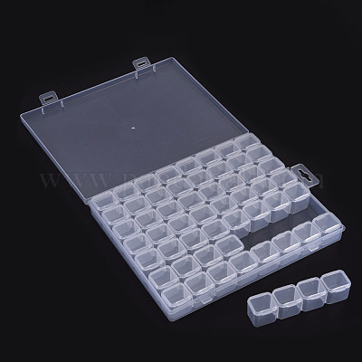 Прямоугольные полипропиленовые (полипропиленовые) контейнеры для хранения бусинок CON-N011-012B-1