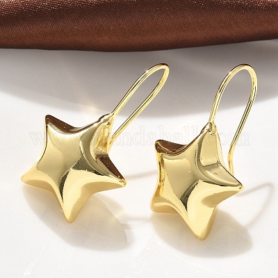 Orecchini a forma di stella in argento placcato oro rosa