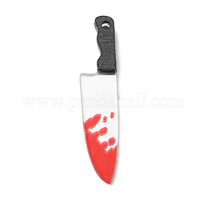 Непрозрачные акриловые подвески с принтом на Хэллоуин MACR-K330-42A-2-1