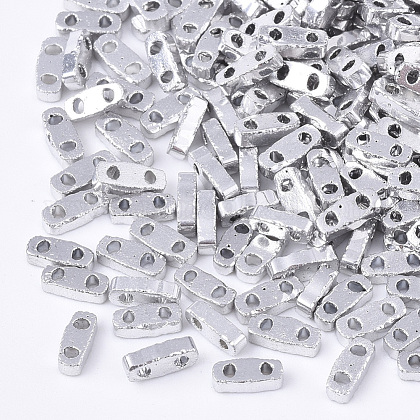 Electroplate Opaque Glass Seed Beads SEED-S023-20A-03-1