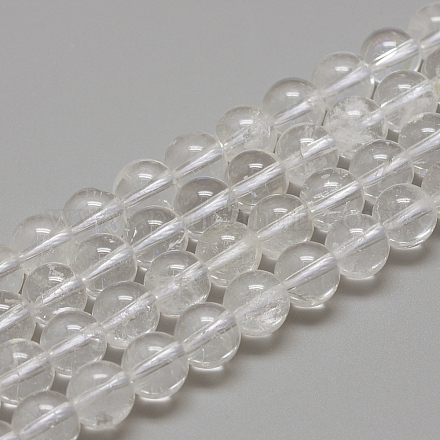 Natural Quartz Crystal Beads Strands G-R446-12mm-29-1