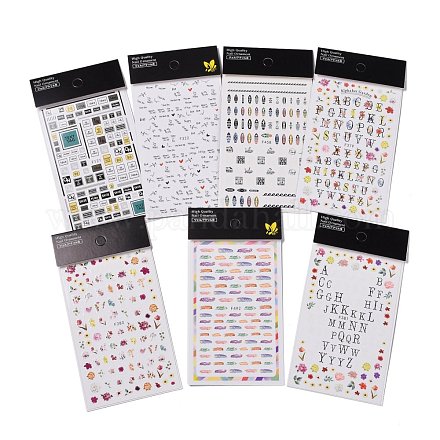 Nail Art Stickers Decals MRMJ-T078-61-M-1