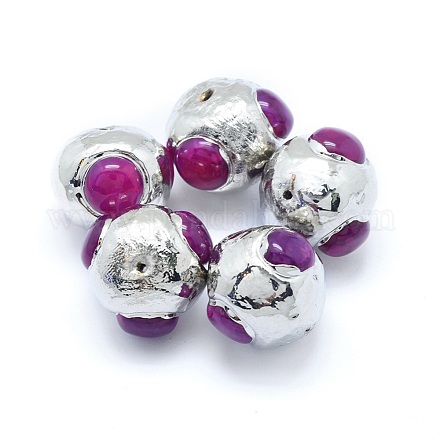 Perles d'agate naturelles G-P380-12P-1