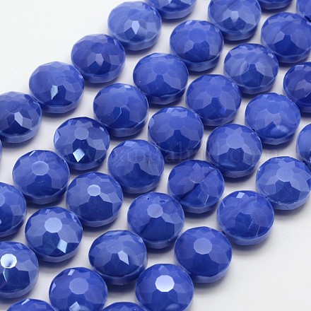 Chapelets de perles en verre électroplaqué EGLA-J106-E03-1