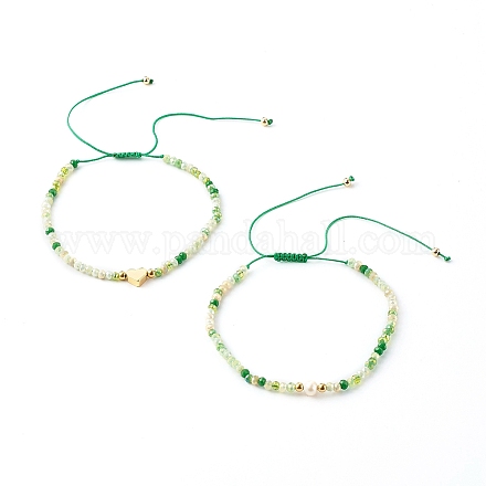 Nylon Thread Braided Bead Bracelets Sets BJEW-JB06449-1