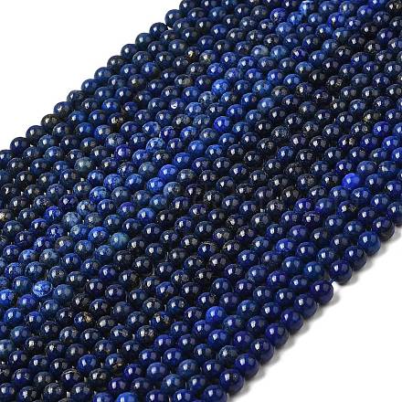 Chapelets de perles en lapis-lazuli naturel G-K311-14A-7MM-1