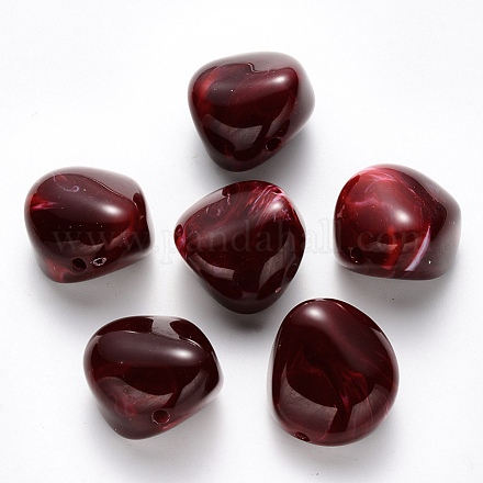 Imitation Gemstone Acrylic Beads OACR-R075-10C-1