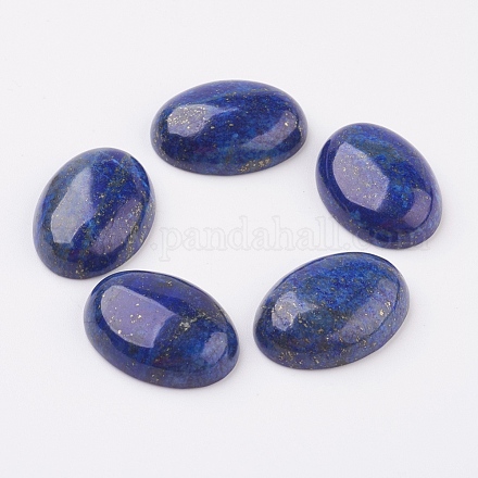 Cabochons à dos plat naturel lapis-lazuli X-G-G741-30x40mm-15-1