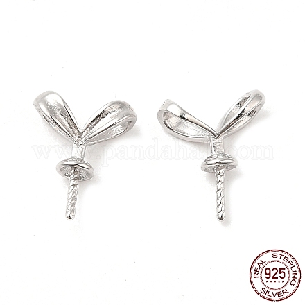 Placcatura in rodio e 925 molletta per orecchie di coniglio in argento sterling STER-NH0001-30P-1
