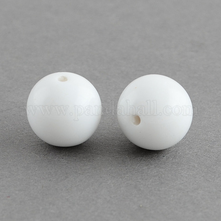 Perles acryliques rondes de chunky bubblegum X-SACR-S044-01-1