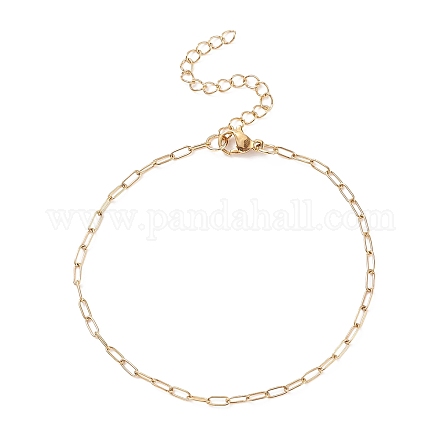 304 bracelet chaîne trombones en acier inoxydable pour femme X-BJEW-JB08325-1