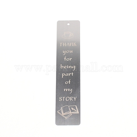 Stainless Steel Bookmarks AJEW-WH0239-78-1