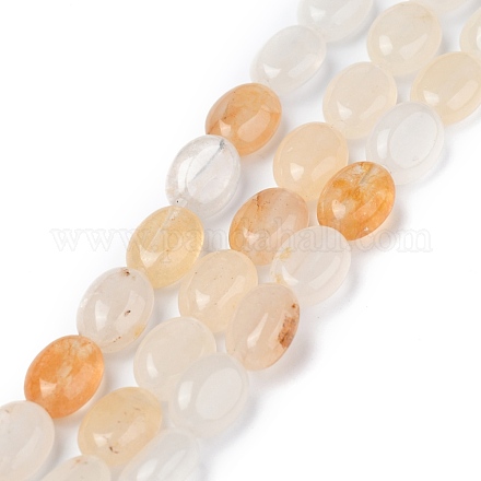 Chapelets de perles en jade topaze naturelle G-Z006-A13-1